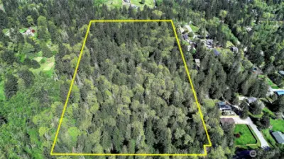 Aerial View approximate property lines