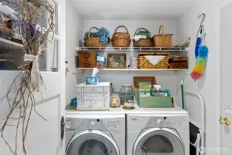 utility room off garage and pantry area