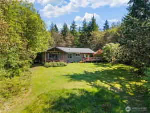 Well-done one-story home nestled in a private setting.