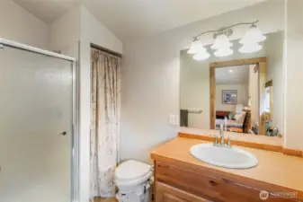 Guest room in shop's bathroom.