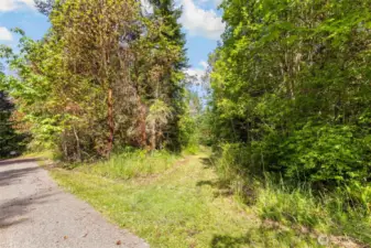 Access road to the lower section of the property.