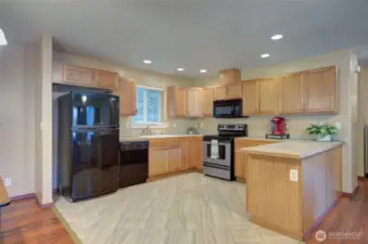 Spacious open-concept kitchen is perfect for cooking and gathering.