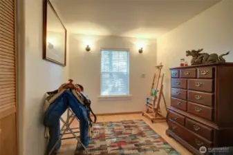 Second bedroom is perfect for guests, office, or creative space.