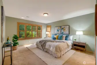 Main floor primary bedroom.