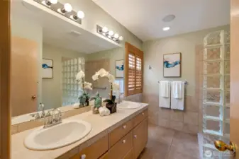 Primary bathroom.