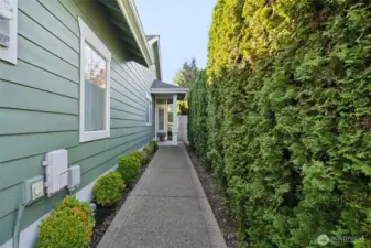 Private Walkway to Front Door.