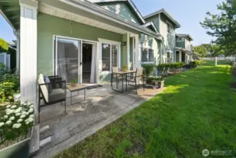 Private Patio.