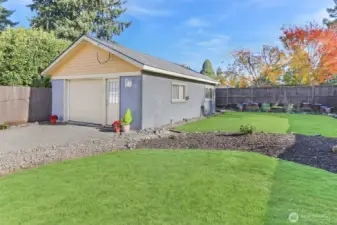 Large Maintained yard