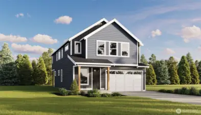 Image is a Rendering   Photographs are for illustrative purposes only. Features, finishes, interior/exterior colors, landscaping and floorplan shown may vary from actual homes built.