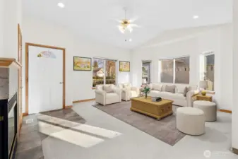 Virtually Staged living room