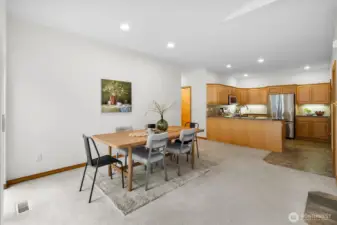 Dining room adjacent to Kitchen