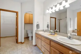 Primary bathroom attached to the Primary bedroom.