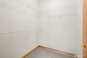 Walk in closet in primary