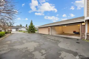 Attached oversized two car garage provides ample parking & storage.