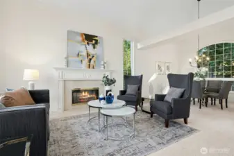 Gorgeous formal living.