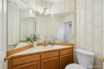 Main floor powder room.