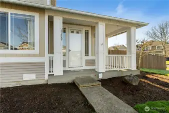 The seller also has a screen that can be changed out for the glass in the storm door.