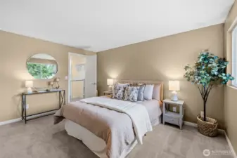 Generous space to unwind and recharge at the end of the day.