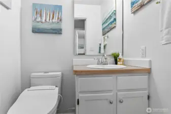 1/3 bath on the main floor