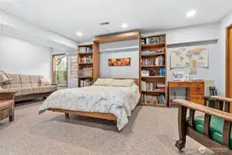 Bedroom #3 - this room has a ton of space! The murphy bed conveys.