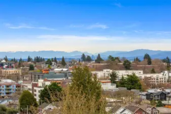 Roof deck has great privacy and excellent views.