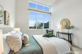 2nd bedroom in middle level.