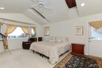 Main bedroom with private deck entrance and what a view!!!!