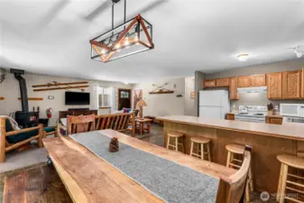 A large dining room