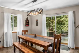 with access to the front deck.
