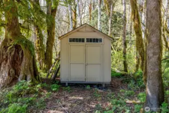 Approx. 8' x 10' shed for all your camping gear.