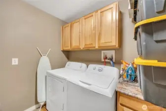 includes full size Washer/Dryer