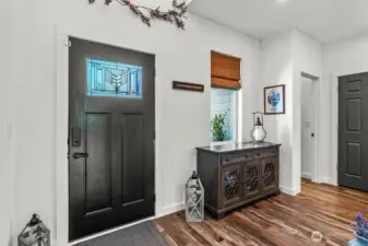 Enter the foyer and find high ceilings with clerestory windows for amazing natural light.