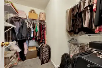 Primary walk-in closet