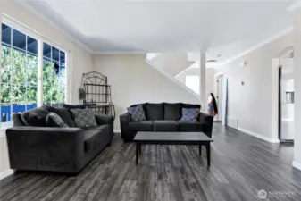 Living room to kitchen