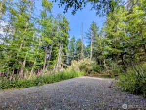 This parking area is on the far northwest side of the property.