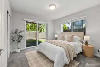 Lower level bedroom/den