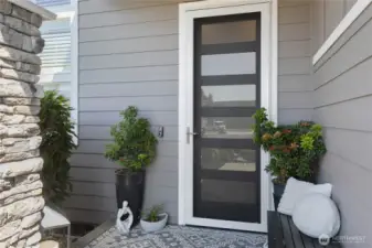 A stunning front door makes an unforgettable first impression