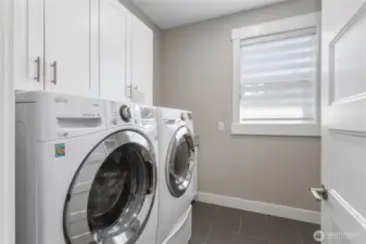Large laundry and mudroom