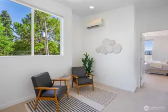 Landing area on the 3rd floor can be use an exercise space or reading nook