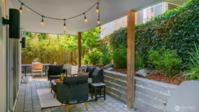 Covered outdoor space can be used year round