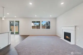 Living Room, gas FP, open floor plan