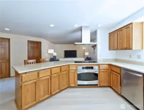 Hugh Quartz countertops space and new vent fan. All appliances are fairly new.
