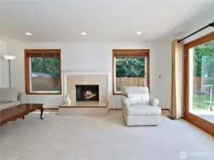 Bonus room with 2nd wood-burning fireplace.