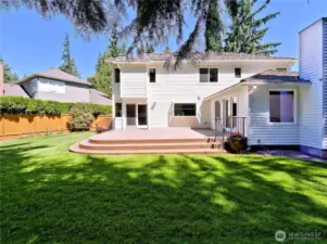 The full backdoor look of the unique house.