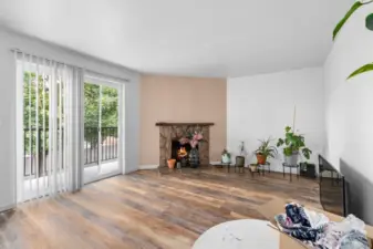 Living room with lots of natural light