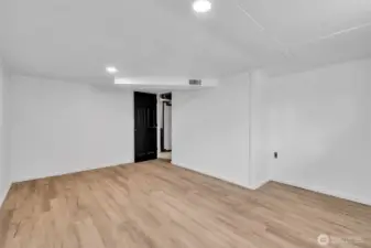 Downstairs rec room