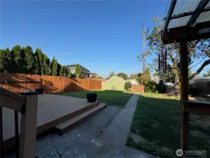 Deck and covered patio