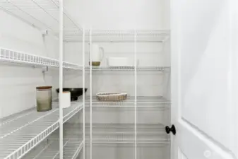 Huge walk-in pantry!