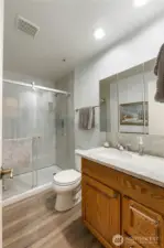 This bathroom was completely remodel in the last year.
