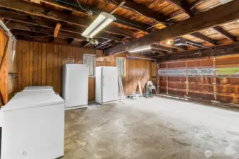 Two car garage